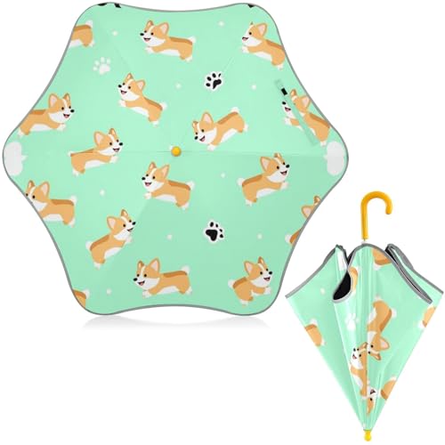 Paraguas infantil para exteriores con estampado de perros pequeños