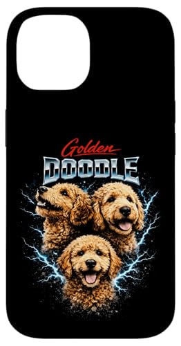 Golden Doodle�w�r�[���^���h�b�O�u�[�c���b�O�X�^�C���f�U�C���B �X�}�z�P�[�X iPhone 14 �p