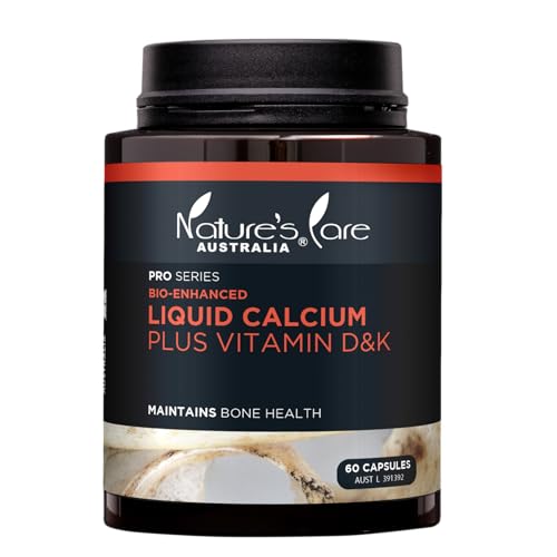Nature's Care Pro Bio-Enhanced Liquid Calcium Plus Vitamin D & K 60 Capsules