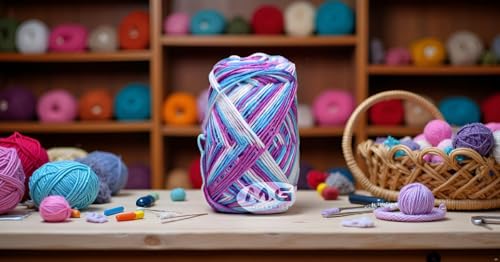 Image of M.G ENTERPRISE Ganga G-Ball Flourish (200 gm) Wool Ball Hand Knitting Wool /Art Craft Soft Fingering Crochet Hook Yarn, Needle Knitting Yarn Thread Dyed WC