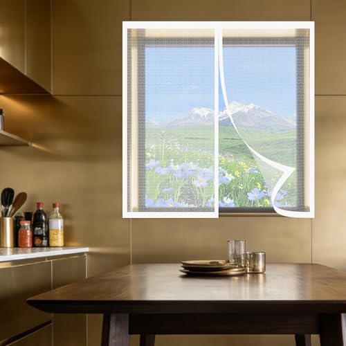 Moustiquaire fenêtre aimantée contre les insectes pour grand balcon sans perçage - 2