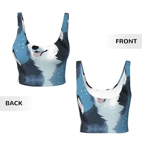 Chaleco deportivo para mujer HYTTER Husky Dog Negro S para entrenamiento y fitness casual 4