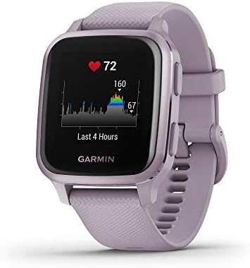 Garmin Venu Sq GPS Smartwatch with All-day Health Monitoring and Fitness Features, Built-in Sports Apps and More, Orchid with Metallic Orchid Bezel
