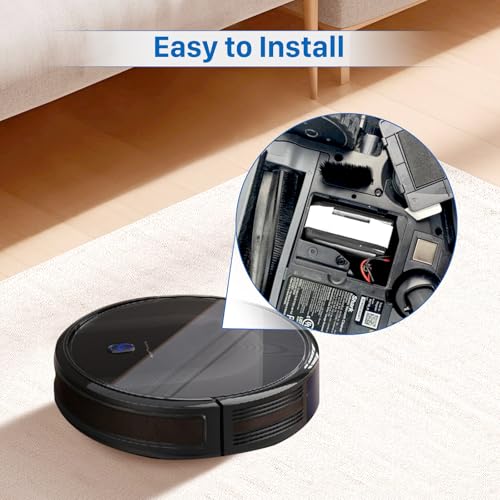 Image of Replacement Battery for Eufy RoboVac 11S, 11 11C 11S Plus 11S MAX 12 15C 15C MAX 15T 25C 30C G10 Hybrid G30 Edge R500 R450, Compatible with Ecovacs Deebot N79 N79S N95 DN622(3-Prong Connector)