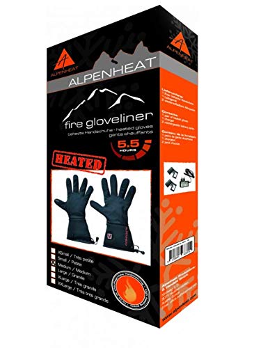Alpenheat Unisex Handschuhe Fire-Gloveliner Heated glove liner, Schwarz, XXL, AG1-XXL