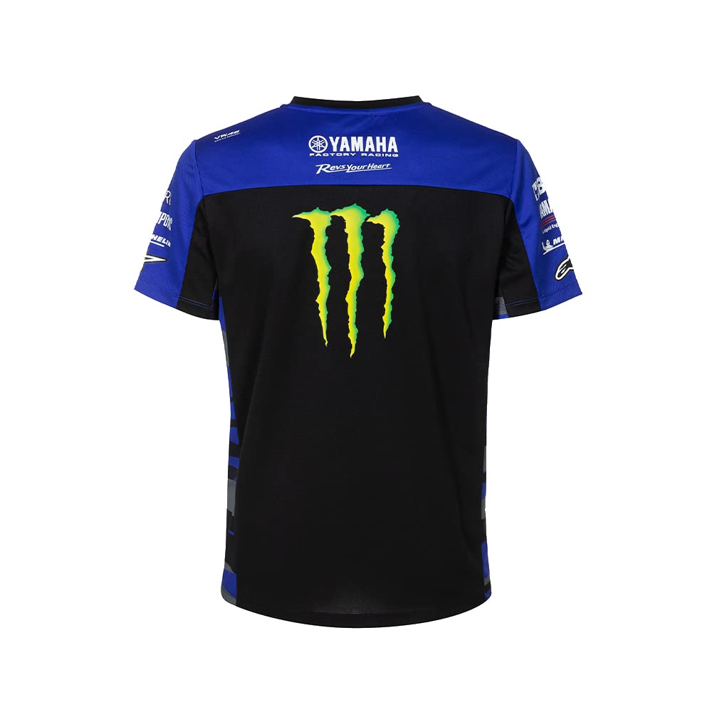 VR46 Replica Team Yamaha Monster T-Shirt Hombre (Pack de 1)