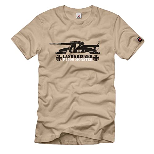T-shirt #452 motif croisière de monstre beige XXXL confort coupe ample