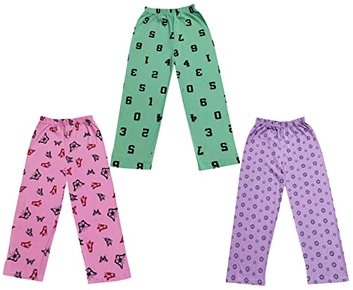 Image of KAYU Kid's Boy's and Girl's Printed Cotton Regular Fit /Track Pant |Pyjama [Pack of 3]