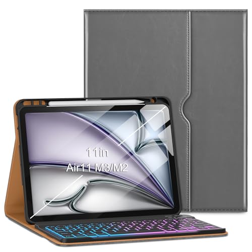 VIKESI iPad Air 11C` M3/M2 (2025/2024N) L[{[hP[X & iPad Air 5 4 10.9C` U[Jo[ ċzCg t@NVE yVz_[ J[hXbgt O[