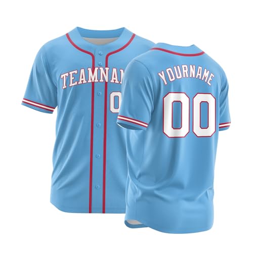 Custom Baseball Jersey Personalized Softball Jerseys Stitched/Printed Name Number for Men/Women/Youth miniatura 4
