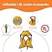 VOGUCCLO Automatic/Manual Inflatable Life Jacket| Inflatable PFD Kayak Vest Adult| Life Vest for Adults| Outdoor Water Sports| Supports up to 330 lbs|33g of Carbon Dioxide Cylinder (607W Camouflage)