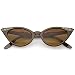 zeroUV - Vintage Inspired Mod Womens Fashion Rhinestone Cat Eye Sunglasses