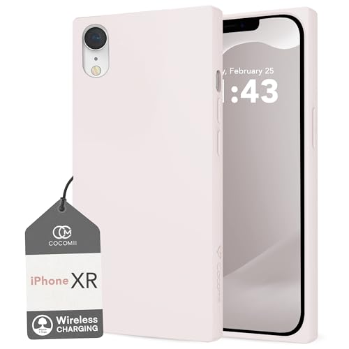 Coque silicone iPhone XR antichoc à bords carrés