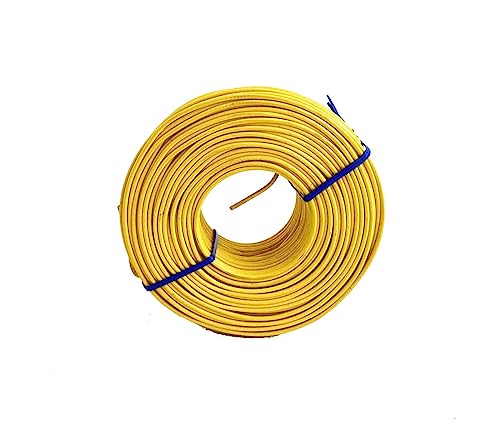Image of Zeluga 23-265-10PK 10 Pack 230ft. 16 Gauge Reinforcement Coil Yellow PVC Coated Tie Wire