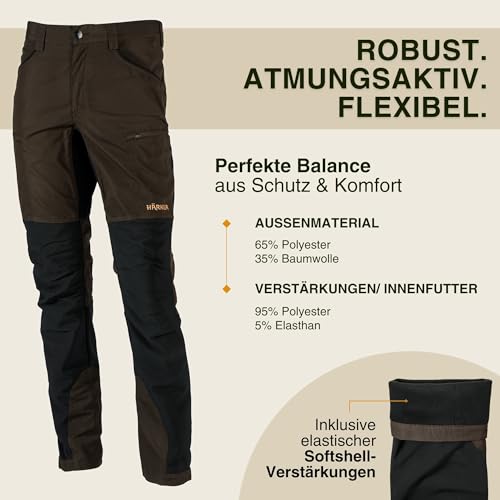 Härkila Damen Hose Dean zum Jagen und für alle Outdoor-Aktivitäten, Robust und Flexibel, 38, Farbe: Willow Green/Black