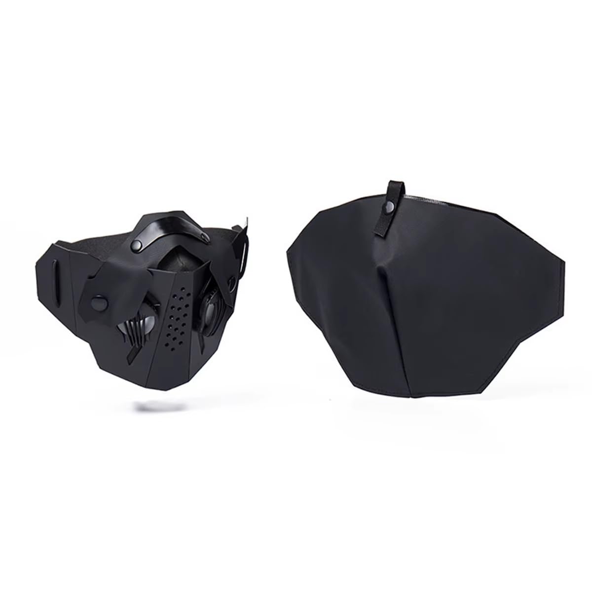 Maschera antipolvere tattica for ciclismo all'aperto, anti-appannamento, for wargame, CS, paintball, maschera protettiva a mezza faccia, caccia, tiro, cosplay