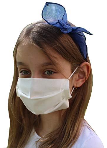 Pack 5x Mascarilla Higiénica Reutilizable UNE 0065 Tela 100% Algodón - Niño 9-12 años M - BFE 98% - Lavable Antialérgica - Homologada en España - Cottonblock Cover