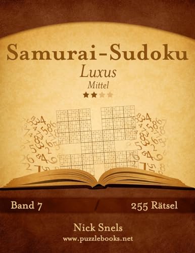 Samurai-Sudoku Luxus - Mittel - Band 7 - 255 Rätsel (German Edition)