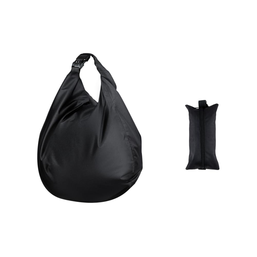 MiOYOOW Borsa da sella per moto, impermeabile, pieghevole, con blocco password ispessito, per caschi da moto, bagagli da viaggio