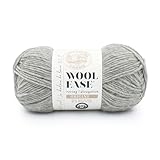 Lion Brand Yarn Wool-Ease Roving Origins Yarn, 1 Pack, Heather Grey