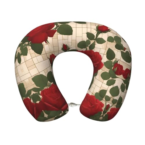 Almohada cervical de espuma viscoelástica U-shaped lavable miniatura 1