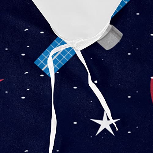 Parure de lit Space Ship Stars Planets housse de couette avec 2 taies - 8