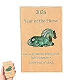 Symbole de force et de progrès : Le cheval est largement associé au progrès, à la liberté et à la force intérieure. Cette figurine est un rappel significatif pour avancer avec confiance en 2026 et au-delà.