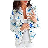 Lzjds üBergangsjacke Damen Mantel Winter DüNne Jacken Kariert Blazer Motorrad Jacken Goretex Jacken Bundeswehr Winterjacke Travel Blazer Winterjacken Damen (Weiß-A, L)