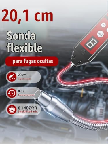 Miniatura 2 de Detector De Fugas De Refrigerante Con Uv Luz Wjl-6000pro Detector De Freón, Probador De Fugas De Refrigeración Halógeno, Hvac, Aire Acondicionado Para Automóviles