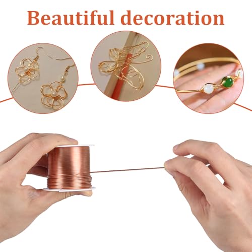 Kupferdraht, 0,9mmx10m emaillierte Magnetdraht, Emaelled Copper Wire Schmuckdraht Basteldraht Lackdraht für Transformatoren -Induktoren