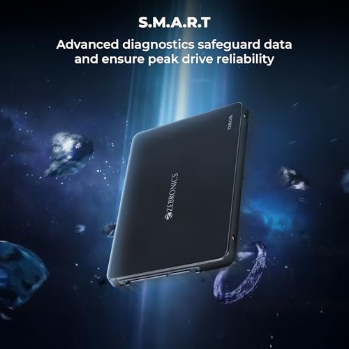 Image of Zebronics 128GB SSD, 2.5 Inch Internal Drive, 550MB /s Read & 500MB /s Write, Faster Than HDD, Low Power Consumption, Silent Operation, S.M.A.R.T Support, High Performance Storage (SD13A)