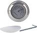 GIVBRO Moto 7/8 "Manubrio Mount Termometro Cromato Temp Dial Gauge per Harley Cruiser ATV Scooter