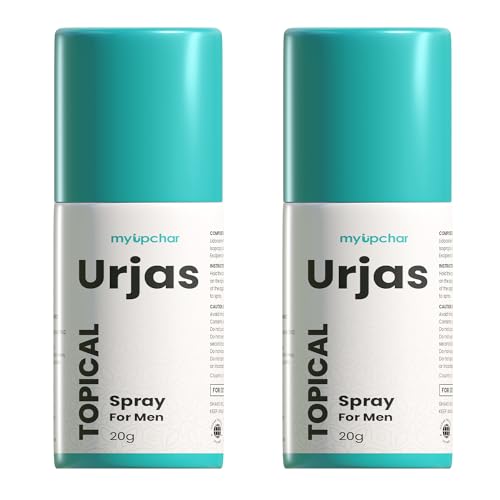 Image of myUpchar Urjas Topical Spray for Men | Non-Transferable & Non-Alcoholic | Better Quality Herbal Formula | 20g (Pack of 2)
