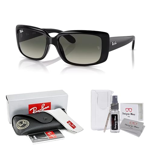Ray-Ban RB4389 Square Sunglasses for Women +BUNDLE with ACCESSORY EYEWEAR KIT2