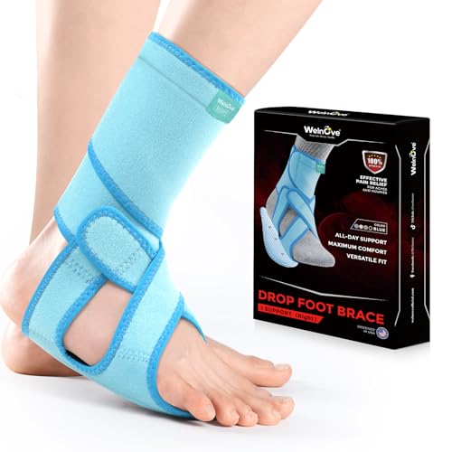 Welnove Drop Foot Brace with Arch Support，AFO Brace for Walking ，...