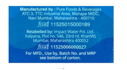 Image of Impact Water Premium Mineral-Enriched Drinking Water (500ml, Pack of 24) | Eco-Friendly Paper Carton | 100% Recyclable, BPA-Free | Safe & Sustainable Packaging
