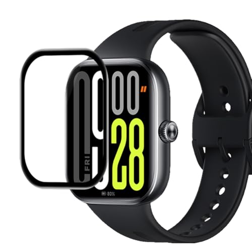 Image of Casodon Flexible Screen Protector for Redmi Watch Move - Anti-Scratch Redmi Watch Move Screen Guard, HD Clear Shatter-Resistant Film with Full Edge-to-Edge Coverage - Black