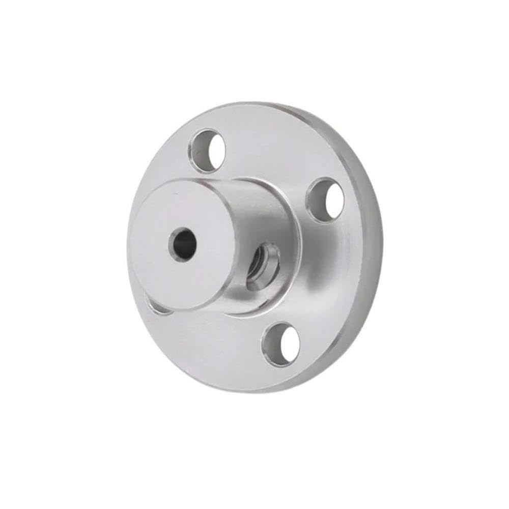 Brida de aluminio, acoplamiento, conector de eje de Motor, placa de soporte de fijación, montaje fácil, uso industrial duradero, 1 ud.(3.17mm)
