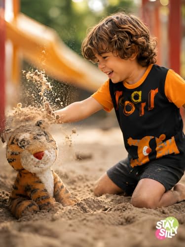 Image of Pilolo Kids Soft Cotton Lycra Pocket T-Shirt for Boys - (Combo Pack of 2)