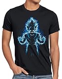 style3 Son-Goku Max Power Herren T-Shirt Turtle Ball z Roshi Dragon, Größe:L