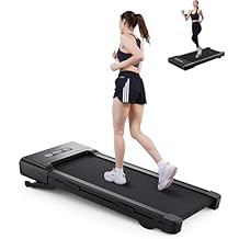 SupeRun Walking Pad, Under Desk Treadmill, 3 in 1 Portable Treadmill with Remote Control LED Display, 2.5 HP Quiet Walking
