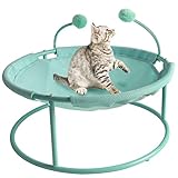 Multifunktionales Design: Wunderschöne natürliche Farben und modernes Design machen diese Hängematte einfach perfekt für jede Raumdekoration.45 * 45 * 45 cm (l * w * h) Haustierhängematte ist für alle Katzen, kleinen Hunde und andere Haustiere wie Ratten oder Kaninchen geeignet.