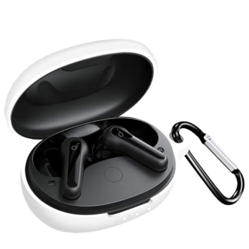 For Anker Soundcore Life P2 mini�yDKEYIT�z�V���R�[���P�[�X For Anker Soundcore Life P2 mini �ی�J�o�[ �����[�d�\ �S�ʕی� �h�� �h�o �y�� �J���r�i�t�������h�~ �L�Y�h�~ �ϏՌ�