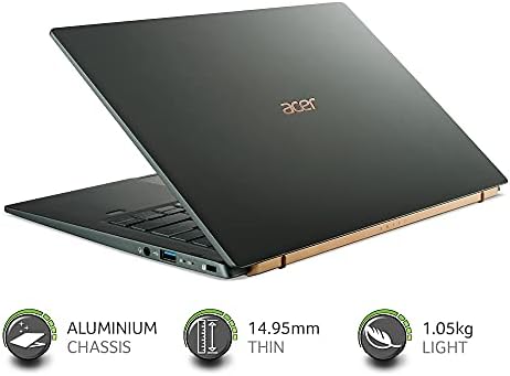 Acer Swift 5 SF514-55T 14 inch Laptop - (Intel Core i5-1135G7, 8GB, 512GB SSD, Full HD Touchscreen Display, Windows 10, Racing Green)