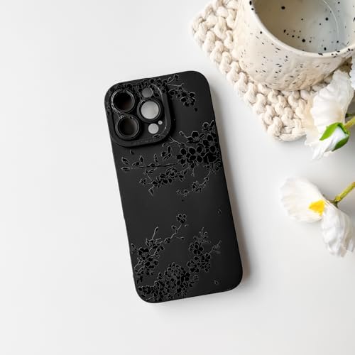 NITITOP Compatible with iPhone 16 Pro Max Case Cute Flower - Black by NITITOP - Used condition - Image 5