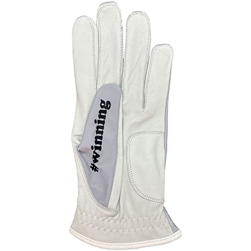 Giggle Golf Men's Golf Glove With Poker Chip | Funny Golf Glove (Medium, Worn On Left Hand, Winner Winner Chicken Dinner) #TOP2