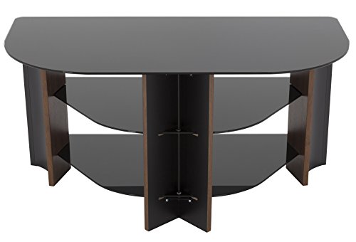 Avf Fs900Varwb-A Varano Tv Stand With Walnut Colored Wood Legs And Black Glass Shelves. Fits Most (Not All) Tvs In These Sizes: 30", 32", 37", 39" 40" 42". #TOP1