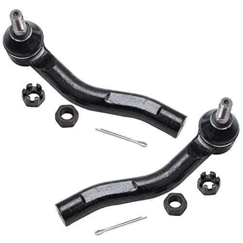 Image of Detroit Axle - 8pc Front End Suspension Kit for Toyota 2000-2005 Echo, 2 Lower Control Arms w /Ball Joints 4 Inner & Outer Tie Rod End Links 2 Sway Bar Links 2001 2002 2003 2004 Replacement