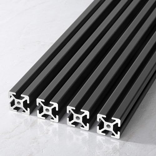 IXGNIJ 1010/10 Series 1 Inch x 1 Inch T Slot Aluminum Extrusion (25mmx25mm) European Standard Anodized for 3D Printer Parts and CNC DIY Black 1220mmX4 by IXGNIJ - Used condition - Image 4