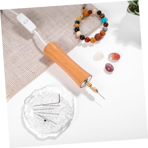 Outils rotatifs perceuse à résine manuelle NUOBESTY avec kit forets de précision pour bijoux - 4